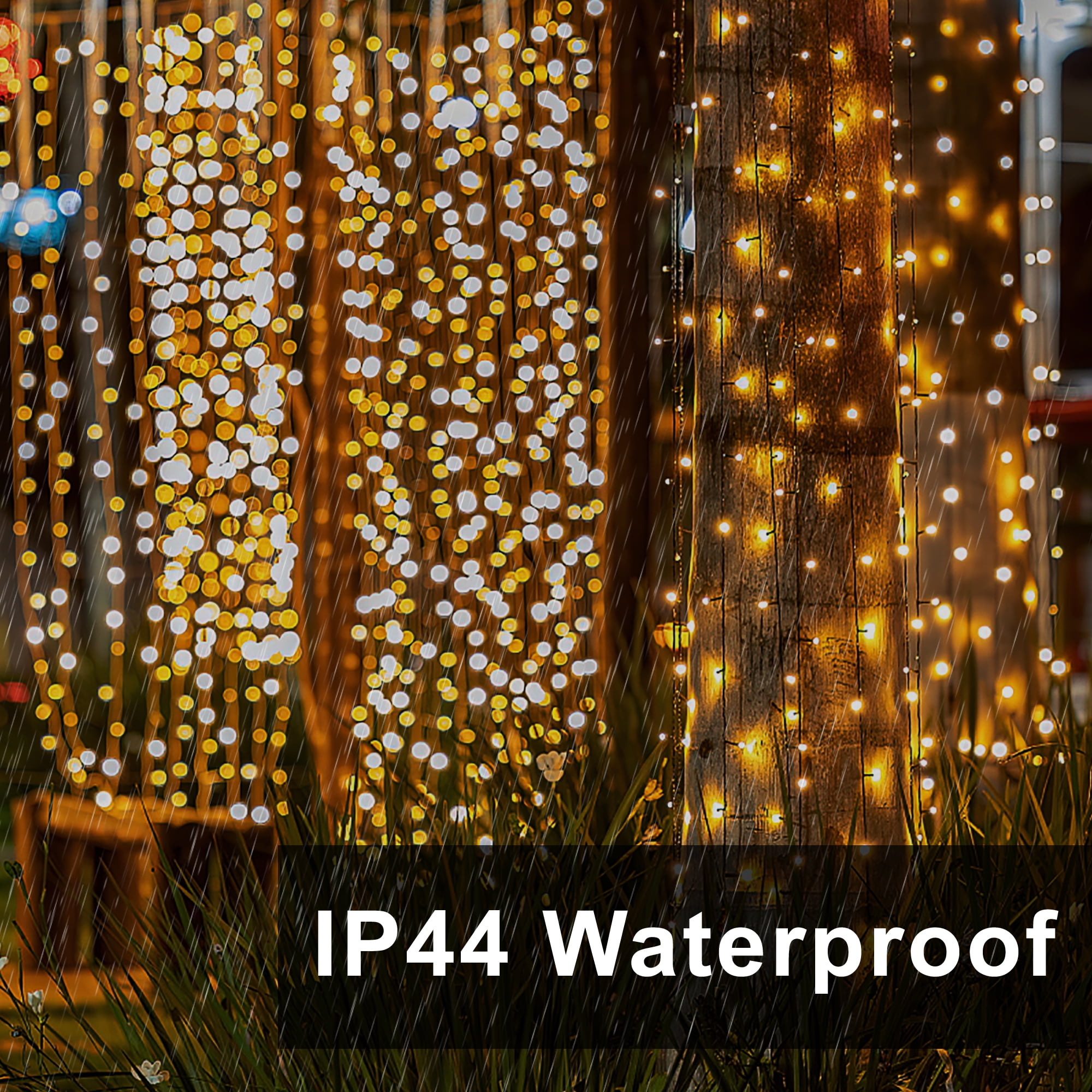 LED Christmas String Lights, 108FT 300 LEDs, Timer Function, Color Changing, Warm White & Multicolor for Halloween Xmas Tree Home Patry