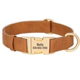 thumbnail image 3 of Pet Artist Soft Leather Personalized Dog Collar for Small Medium Large Dogs Metal Buckle, 3 of 11