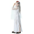thumbnail image 5 of FEIFLY Child's Halloween Dark Gothic Long Dresses Gown Party Halloween Outfits Solid Color Festival Clothing, 5 of 7