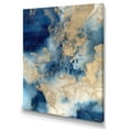 thumbnail image 2 of Designart "Blue And White Abstracted Liquid Art IV" Abstract Liquid Ink Wall Art For Kitchen, 2 of 5