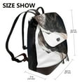thumbnail image 2 of Balery Black And White Boston Terrier Mochila de Cuero para Mujeres, Gran Capacidad, Bolsa de Viaje Multifuncional, Mochila de Cuero y Bolsa de Hombro para Mujeres, 2 of 4
