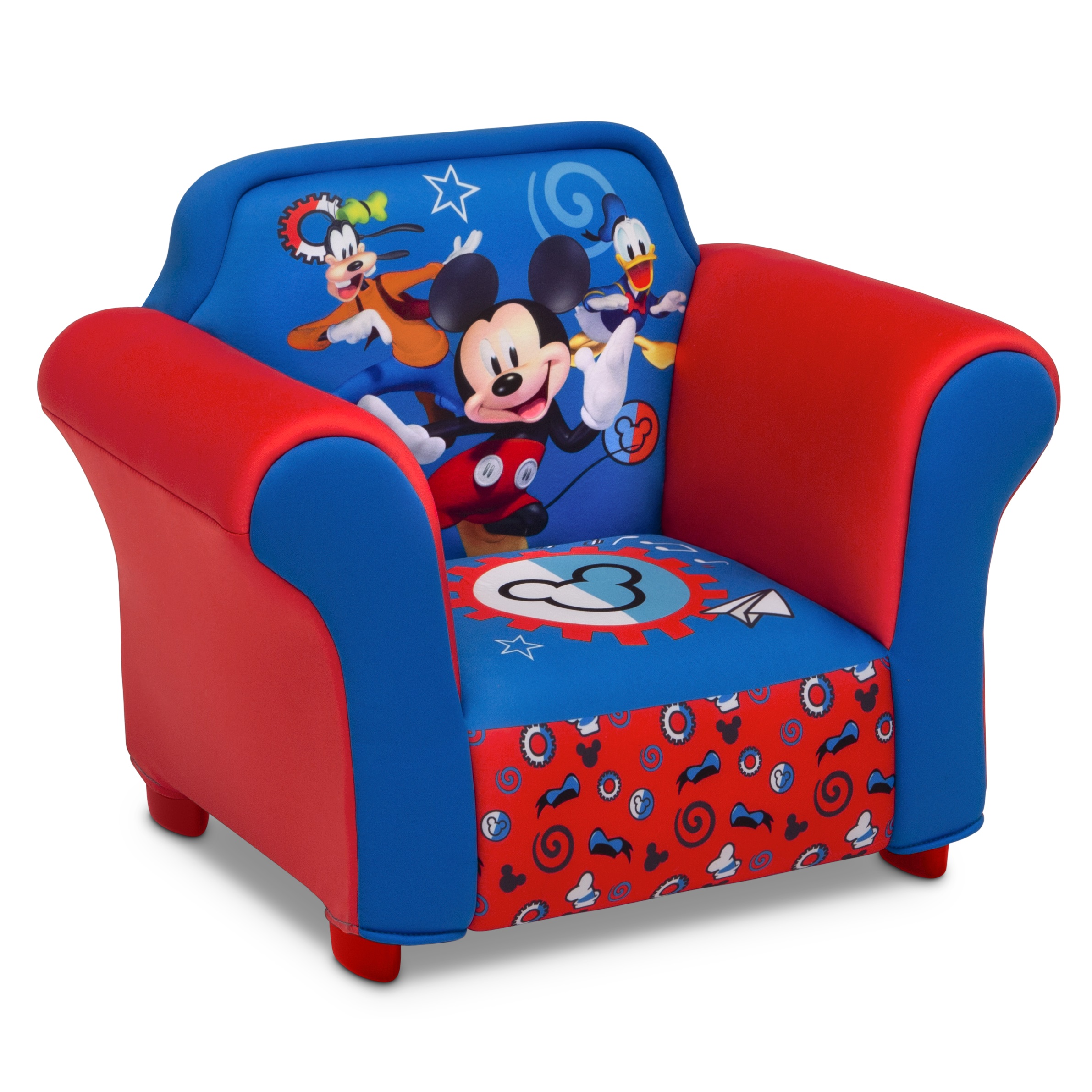 Disney Mickey Mouse Kids Upholstered Chair with Sculpted Plastic Frame by Delta Children - image 4 of 6