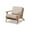 Grey, Antique Oak, variant on Baxton Studio Sigrid Light Grey Upholstered Antique Oak Finished Wood Armchair