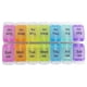 thumbnail image 1 of 5uds. Pastillero de 7 días, portátil, almacenamiento de pastillas de viaje 2 veces al día (extra grande, colorido), 1 of 3