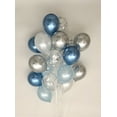 thumbnail image 3 of Sweet Moon 24 Piece Moon and Star Balloons Bouquet - Baby Shower, Birthday, Gender Reveal, Eid, and Ramadan Party Decoration (Metallic Blue), 3 of 4