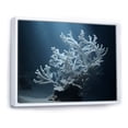 thumbnail image 2 of Designart "Azure And Ebony Underwater Anemone Garden" Coastal Coral Under Water Floater Framed Canvas Prints, 2 of 5