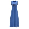 thumbnail image 1 of Vestido largo de verano para mujer, vestido largo sin mangas para ir de compras y citas SG, 1 of 7