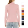 thumbnail image 3 of Stretch Is Comfort Women's Oh So Soft Long Sleeve Mock Neck Top | Adult Small-Large, 3 of 6
