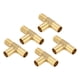 thumbnail image 3 of Adaptador De 3 Vías De Latón De 5/8 Pulgadas, Conector Universal De Conexión De Lengüeta En T, Conector Adaptador En T Para Alimentación De Aceite Turbo, Gas, Combustible, Agua, Manguera De Aire, 3 of 14