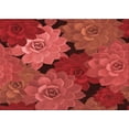 thumbnail image 1 of Ahgly Company Tapis d'Intérieur Lavables en Machine, Rectangle Rouge Transitionnel, 5' x 8', 1 of 7