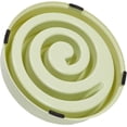 thumbnail image 3 of Cuenco interactivo para perros, plato para mascotas con comedero lento en espiral (rosa y verde), 3 of 5