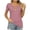 Pink, variant on Scyoekwg Womens Tops Casual V-Neck Basic Shirts Tops for Women Trendy Short Sleeve Solid Color Dressy Casual Blouse Loose Lightweight Blouses (Beige,M)