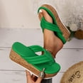 thumbnail image 5 of Admvng Womens Sandals Comfortable Thong Slip On Flatform Sandals Fashion Flip Flop Shoes 35-43, 5 of 9