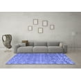 thumbnail image 3 of Ahgly Company Indoor Rectangle Abstract Blue Modern Area Rugs, 7' x 10', 3 of 4