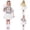 A-Sky Blue421, variant on Toddler Girls Outfit Sets Shirts With Tutu Skirts Performance Dance For Stage Shows Cheerleading Team Party Wear