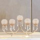 thumbnail image 3 of s dorado decorativo de 5 brazos Gloria candelabro, 3 of 9