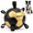 Black, variant on Emperor Pets Dog Toys, 7-inch Dog Soccer & Herding Ball Dog Toy with Straps - Interactive Dog Ball (Orange, 7 in)