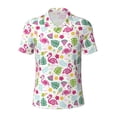 thumbnail image 2 of Daiia Cute Flamingo Pattern Men’s Polo Shirts,Solid Deck Shirt,Classic Fit, Breathable Cotton Polo for Casual and Sport Wear-Medium, 2 of 9