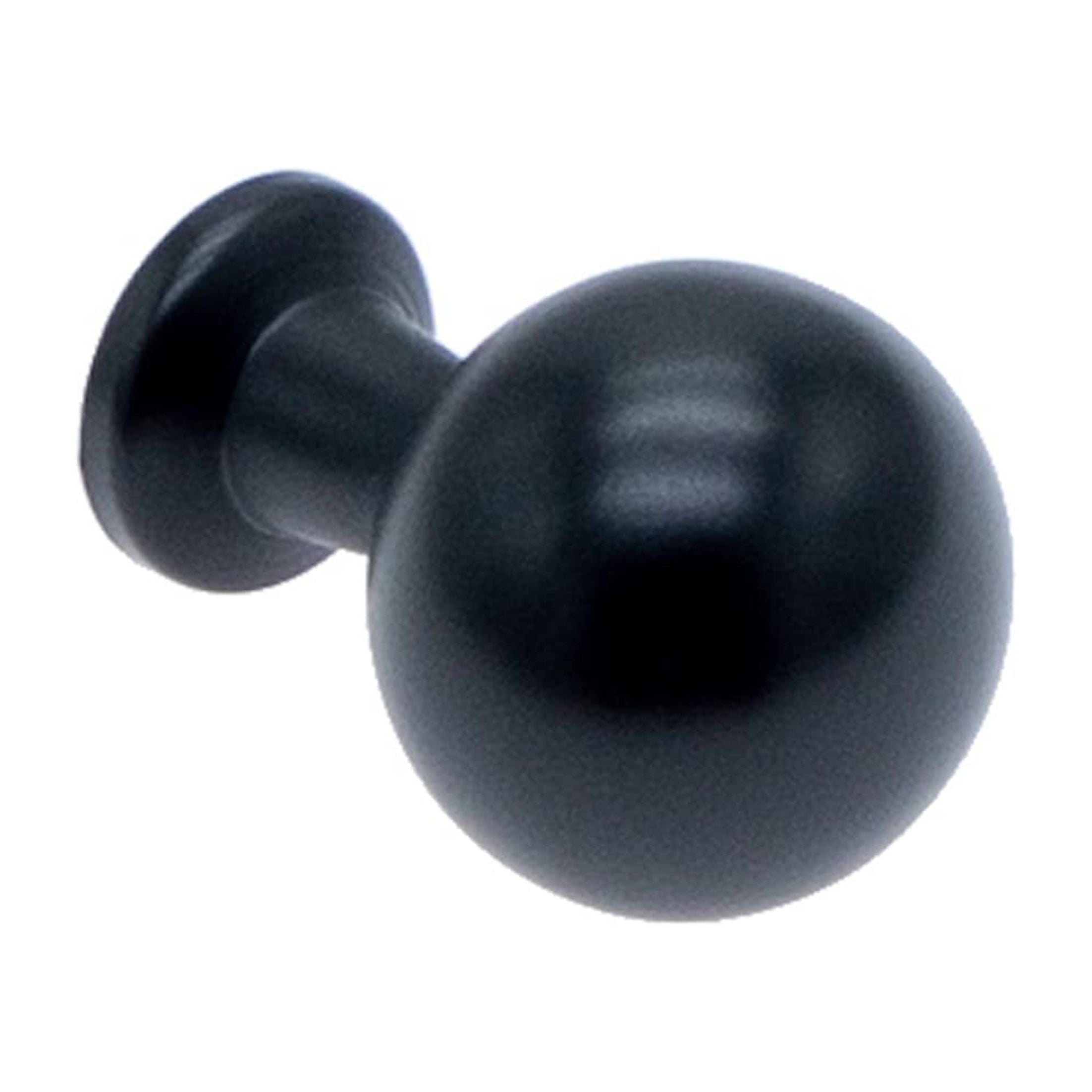 Utopia Alley 25pcs Lyon Cabinet Ring Pull Knob - Decorative Cabinet Drop Pull Knobs for Cabinets and Drawers - Vintage Cabinet Hardware with Hand Finished Matt Black - Metal Drawer Pull Knobs 0.87"