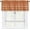 Orange Plaid, variant on Fall Short Curtains for Windows Autumn Leaves Valance Curtain for Bedroom 54"x18",Maple Leaf Farmhouse Window Curtains Rod Pocket Valances for Kitchen Decoration