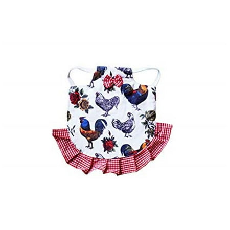 

Chicken Guardian 248780 Roses Pattern Apron Jacket Red