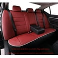 thumbnail image 5 of EKR Custom Fit Sentra Car Seat Covers for Nissan Sentra SV,SR,S 2013 2014 2015 2016 2017 2018 2019-Breathable Leatherette Auto Seat Covers(Full Set,Burgundy), 5 of 5