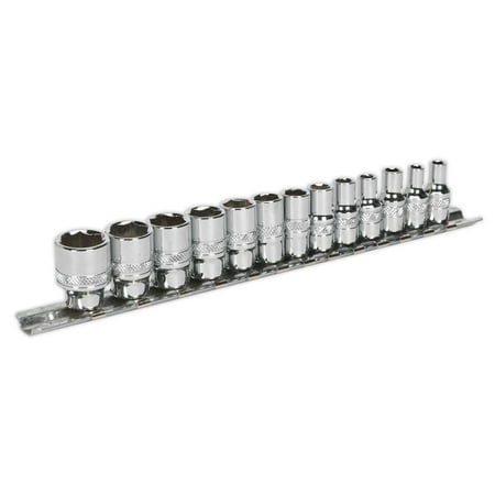 

Sealey Ak2746 Socket Set 13Pc 1/4In Sq Drive Lock-On 6Pt Metric