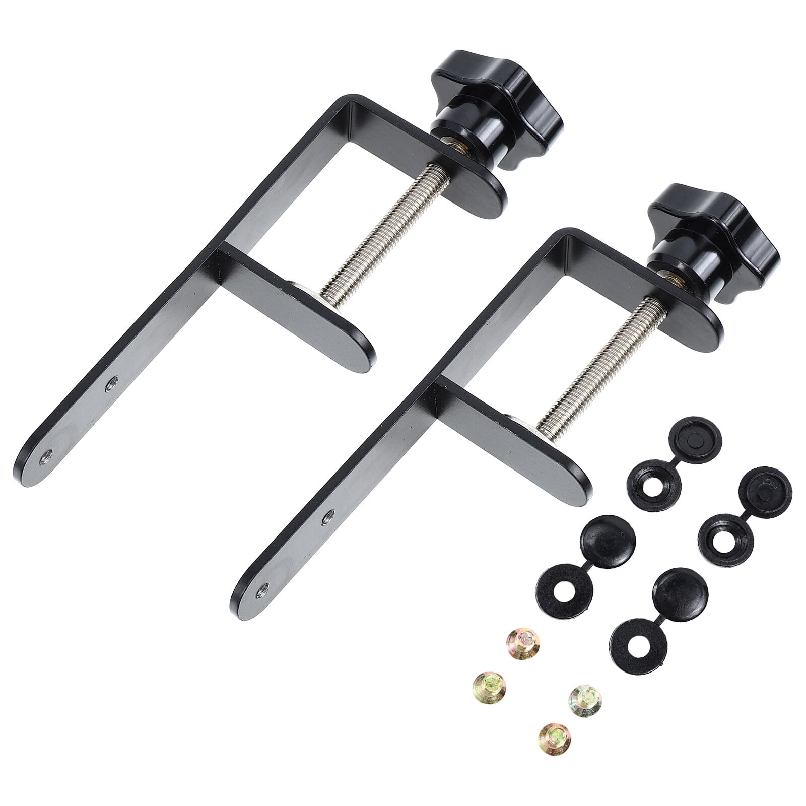 Pyramidti Perfboard Mounting Clips Pegboard Tool Holder Steel Pegboard Installing Tool Shelf Clothing Black 17x5.2cm