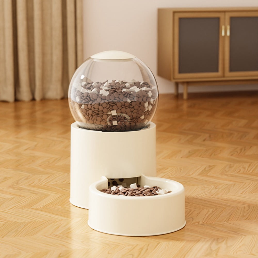 Large Capacity Automatic Pet Feeder Neck Protection Leakproof Dog Water Dispenser Visual Window Detachable Pet Food Bowl