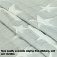 thumbnail image 2 of Cotton Muslin Toddler Blanket, Breathable and Lightweight Baby Bed Blanket for Boys and Girls, Soft Crib Blanket, 30" x 40", Gray Star, 2 of 5