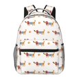 thumbnail image 1 of Fotbe Dachshund Dog Puppy Mochila Casual con Estampado para Escuela, Viajes y Actividades al Aire Libre - Duradera, Ligera y Cómoda, 1 of 5
