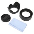 thumbnail image 2 of Peahefy Lens Hood Set With Lens Cap, Lens Hood Set Prevent Entry Of Scattered Light For Camera, 2 of 8
