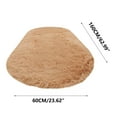 thumbnail image 4 of Ultra Soft Fluffy Bedroom Rugs,Shaggy Area Rugs for Bedroom,Oval Throw Rugs, Kids Room Small Carpet,Living Room Runner Rug Non Slip Modern Home Decor, 23.6x63in, 4 of 5