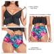 thumbnail image 5 of Bikini para mujer, traje de baño de cintura alta con cuello en V y estampado de escote en V para mujer, diseño de primera clase, 5 of 6