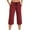 A-Wine, variant on Susanny Womens Cropped Athletic Low Waist Crop Pants Lightweight with Pockets Gym Capri Pants Petite Casual Summer Pull on Capris Black L