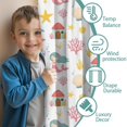 thumbnail image 3 of Blackout Kids Curtains,White Mermaid Pattern Childrens Insulated Curtains Set Of 2,Bedroom Essentials,Toddler Room Decor 42"x84", 3 of 5