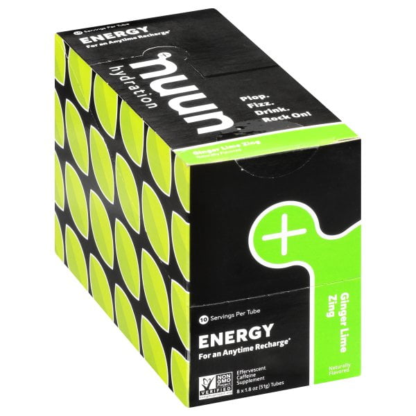 Nuun Energy Electrolyte Drink Tablets, Caffeine, B Vitamins, Ginseng