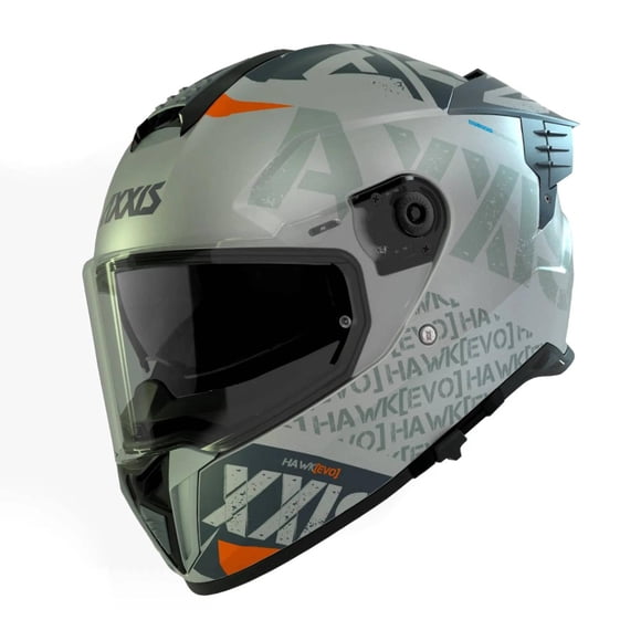 Casco Para motociclista Axxis Spiffy C2 Cerrado Gris Mate talla M