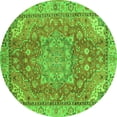 thumbnail image 1 of Ahgly Company Indoor Round Persian Green Traditional Area Rugs, 5' Round, 1 of 4
