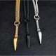 thumbnail image 4 of Personality Cross-Border DLY Supply Europe and America Ornament Simple Glossy Egypt Anka Spearhead Pendant Men s Necklace, 4 of 5