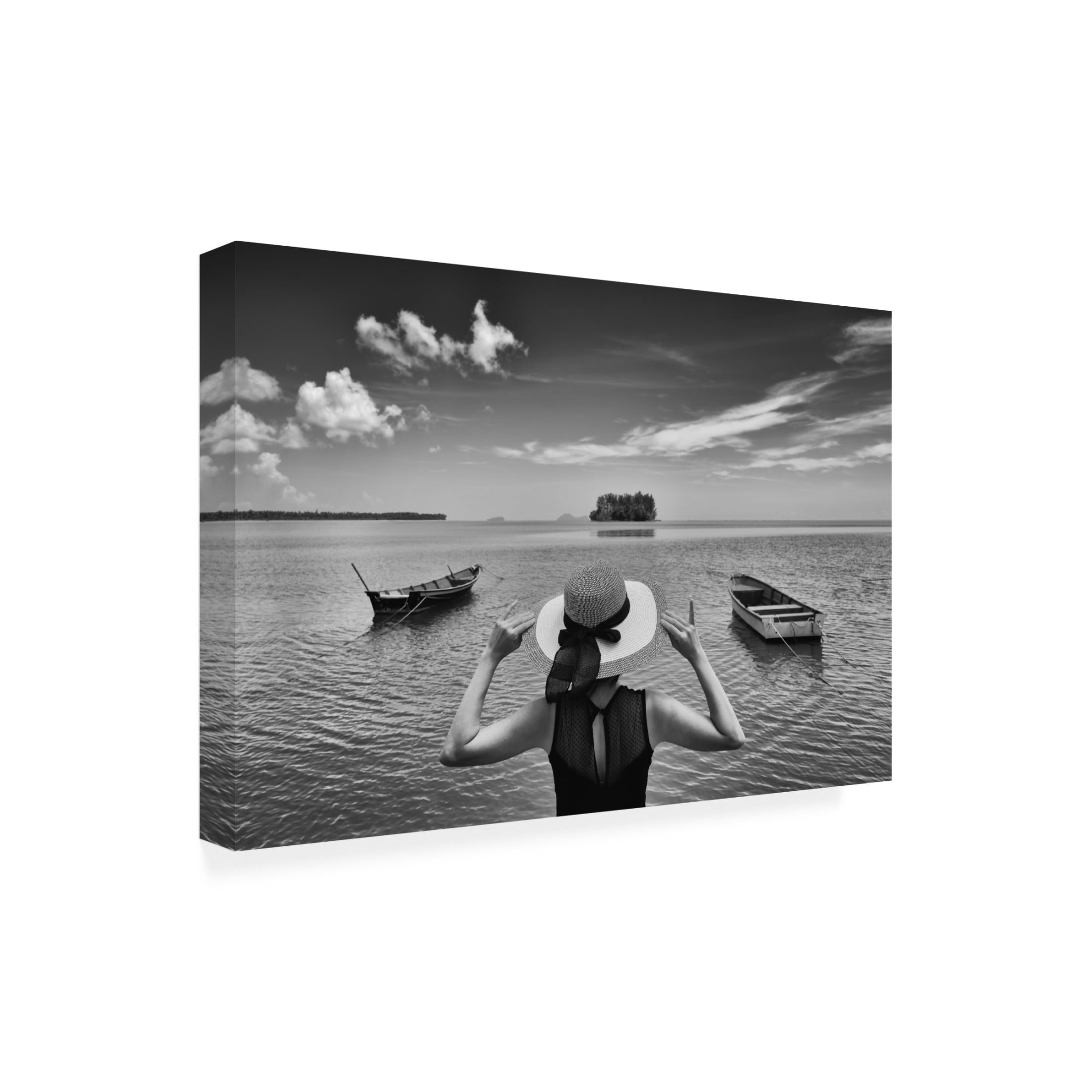 Trademark Fine Art Kieron Long Sea And Sky Canvas Wall Art