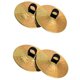 thumbnail image 1 of 4pcs Copper Finger Cymbals Small Finger Cymbals Belly Dancing Mini Cymbals Musical Instrument Saucers, 1 of 5