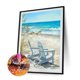 thumbnail image 5 of (A4093) Silla Descanso Playa Con Diamantes Serie Paisaje Resina 30x40CM 22 Colores, 5 of 9