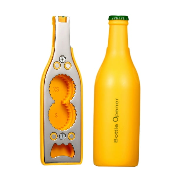 Zootealy Magnetic Multifunctional Bottle Opener Open Soda & Water Plastic Beer Opener Weak Hands Help Best Kitchen Tools Yellow