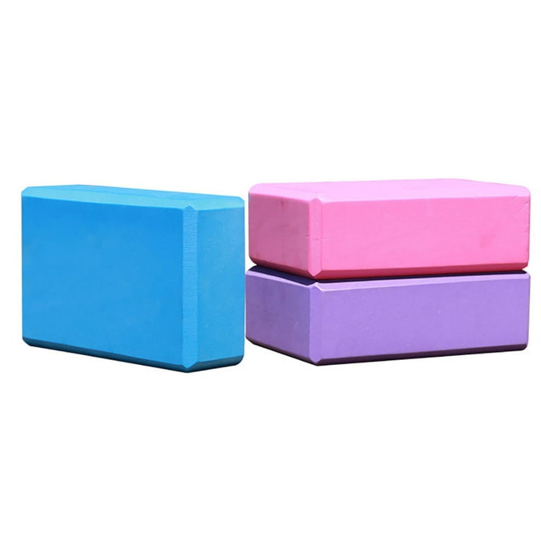 URBNFit Yoga Block - (2PC Blocks Set with Stretch Strap) - Moisture  Resistant High Density EVA Foam Block - Improve Balance