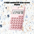 thumbnail image 6 of CASAFUN Mini 8 Digit Scentifc Calculator with Large LCD Display Solar Power,back to School Supplies for Kids,Small Desktop Calculator Standard Function for Home,Office,School, 6 of 9