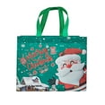 thumbnail image 2 of Wuztai Christmas Non-woven Gift Bags, Gold Red Purple Green Army Green Present Packaging, Holiday Party Favor Containers, 2 of 6