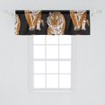 thumbnail image 2 of Wild Life Window Valance, Exotic Jungle Themed Tiger Pattern With Modern Neutral Colors Boho Print, Curtain Valance for Kitchen Bedroom with Rod Pocket, 54" X 18", Charcoal Grey Amber, by Ambesonne, 2 of 2