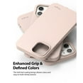 thumbnail image 4 of Ringke Air-S Case Compatible with iPhone 12 mini, Silicone Flexible TPU Shockproof Matte Slim Phone Cover - Pink Sand, 4 of 9