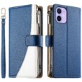 thumbnail image 2 of Funda cartera GANGXUN para iPhone 12 Mini , cuero PU con tarjetero, cremallera, correa de mano, soporte y protección 580°, 2 of 6